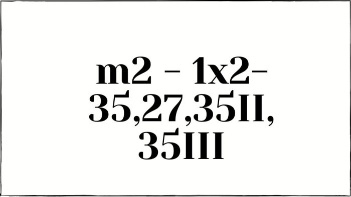 1x2-35,27,35II, 35III