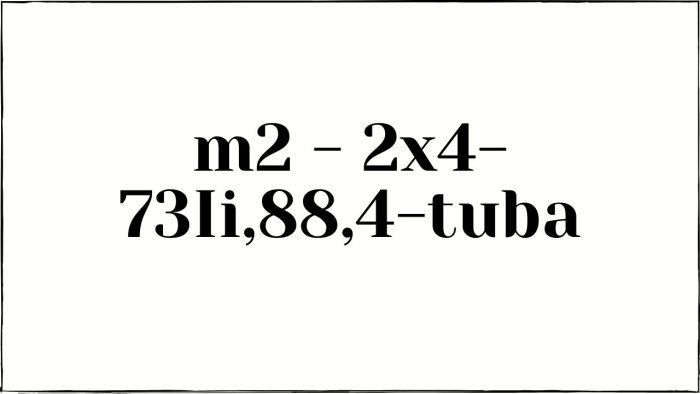 2x4- 73Ii,88 ,4-tuba