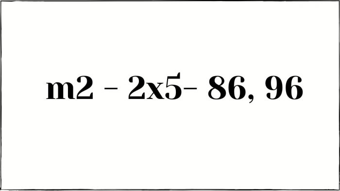 2x5- 86, 96